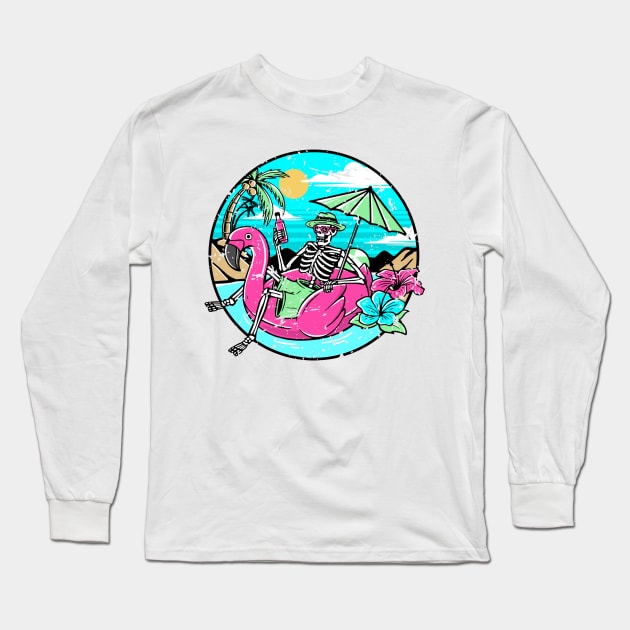 Summer skeleton Long Sleeve T-Shirt by VesterTee